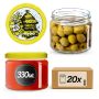 Słoiki na przetwory Sonka 330ml 20szt 82mm + wieczka "Pszczoły"