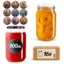 Słoiki na przetwory Simo 900ml fi82mm 16szt + wieczko Ptaki