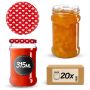 Słoiki na przetwory Seno 315ml 20szt 66mm + wieczka "Serca"