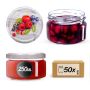 Słoiki na przetwory Denia 250ml 50szt 82mm + wieczko "Jagody"