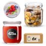Słoiki na przetwory Salla 425ml fi82mm 6szt + wieczko Owoce
