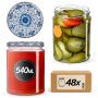 Słoiki na przetwory Maki 540ml fi82mm 48szt + wieczko Ceramics 2
