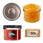 Słoiki na przetwory Tartu 235ml fi82mm 50szt + wieczko Czarno złote