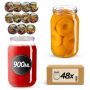 Słoiki na przetwory Simo 900ml fi82mm 48szt + wieczko Warzywa mix