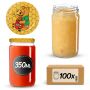 Słoiki na przetwory Gera 350ml fi66mm 100szt + wieczka "Miód"