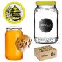 Szklany słój Lierde 900ml 82mm 8 szt. + wieczka "Pszczoły"