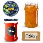 Słoiki na przetwory Seno 315ml 50szt 66mm + wieczka "Śliwki"