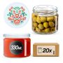 Słoiki na przetwory Sonka 330ml 20szt 82mm + wieczka "Folklor"