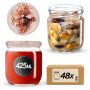 Słoiki na przetwory Salla 425ml fi82mm 48szt + wieczko Pszczoła