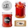 Słoiki na przetwory Kisko 500ml fi82mm 16szt + wieczko Pszczoła