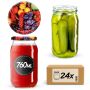 Słoiki Niva 760ml 24szt 82mm + wieczka "Mix owoców"