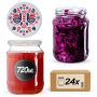 Słoiki na przetwory Jukka 720ml fi82mm 24szt + wieczko Kurpie