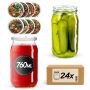Słoiki na przetwory Niva 760ml fi82mm 24szt + wieczko Warzywny mix