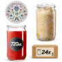Słoiki na przetwory Niva 720ml fi82mm 24szt + wieczko Kaszuby