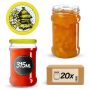 Słoiki na przetwory Seno 315ml 20szt 66mm + wieczka "Pszczoły"
