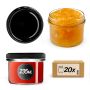 Słoiki na przetwory Tartu 235ml 20szt 82mm + wieczka czarne