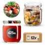 Słoiki na przetwory Salla 425ml 12szt 82mm + wieczka "Mix warzyw"