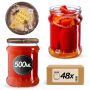 Słoiki na przetwory Kisko 500ml fi82mm 48szt + wieczko Miód