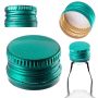 Aluminiowa zakrętka do butelek Annot fi 28mm zielona 10 szt.