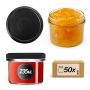 Słoiki na przetwory Tartu 235ml 50szt 82mm + wieczka "Czarny mat"