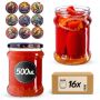 Słoiki na przetwory Kisko 500ml fi82mm 16szt + wieczko Ptaki