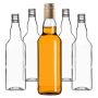 Szklana butelka Monopol 500ml z długą złotą zakrętką 10 szt.