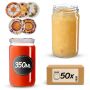 Słoiki na przetwory Gera 350ml fi66mm 50szt + wieczko Miodowy mix