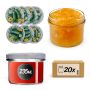Słoiki na przetwory Tartu 235ml fi82mm 20szt + wieczko Kompozycja ogórkowa