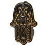 Breloczek hamsa 4 x 5 cm, czarno-żółty