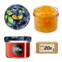 Słoiki na przetwory Tartu 235ml 20szt 82mm + wieczka "Śliwki"