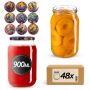 Słoiki na przetwory Simo 900ml fi82mm 48szt + wieczko Ptaki