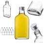 Butelka piersiówka Viane 200ml z srebrną zakrętką 10 szt.
