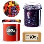 Słoiki na przetwory Avila 350ml 10szt 82mm + wieczka "Mix Owoców"