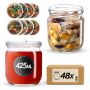 Słoiki na przetwory Salla 425ml fi82mm 48szt + wieczko Warzywny mix