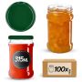 Słoiki na przetwory Seno 315ml 100szt 66mm + wieczka zielone