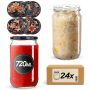 Słoiki na przetwory Niva 720ml fi82mm 24szt + wieczko Kwiaty