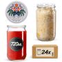 Słoiki na przetwory Niva 720ml fi82mm 24szt + wieczko Kogut
