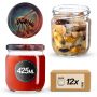 Słoiki na przetwory Salla 425ml fi82mm 12szt + wieczko Pszczoła