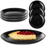 Talerz deserowy Regno 19 cm czarny 3 szt.