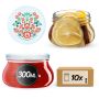 Słoiki na przetwory Raja 300ml 10szt 82mm + wieczka "Folklor"