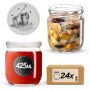 Słoiki na przetwory Salla 425ml fi82mm 24szt + wieczko Pszczoła