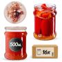 Słoiki na przetwory Kisko 500ml fi82mm 16szt + wieczko Pszczoła