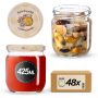 Słoiki na przetwory Salla 425ml fi82mm 48szt + wieczko Miód z pasieki