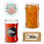Słoiki na przetwory Seno 315ml 50szt 66mm + wieczka "Folklor"