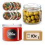 Słoiki na przetwory Sonka 330ml fi82mm 10szt + wieczko Warzywny mix