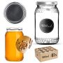 Szklany słój Lierde 900ml 82mm 48 szt. + wieczka srebrne