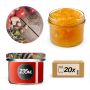 Słoiki na przetwory Tartu 235ml fi82mm 20szt + wieczko Warzywa