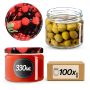 Słoiki na przetwory Sonka 330ml 100szt 82mm + wieczka "Owoce leśne"