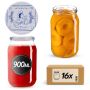 Słoiki na przetwory Simo 900ml fi82mm 16szt + wieczko Makatka