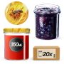 Słoiki na przetwory Avila 350ml 20szt 82mm + wieczka "Pszczoła"